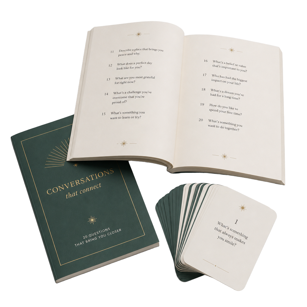 Mockup del 100 PREGUNTAS PARA EXPLORAR TU HISTORIA FAMILIAR
