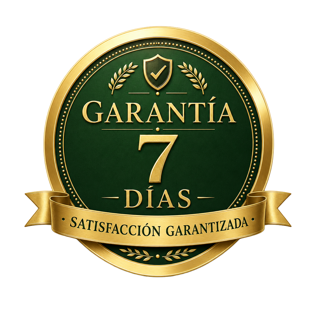Sello de garantía de 7 días — satisfacción garantizada